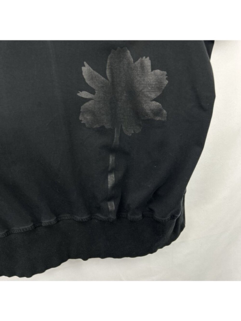 Alembika Urban Black Floral Print Oversized Tunic Top Women’s Small Short Sleeve - Picture 12 of 14